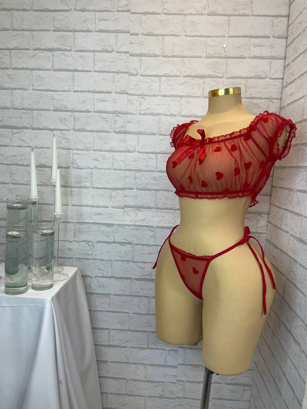 ست لباس خواب قلبی 27019